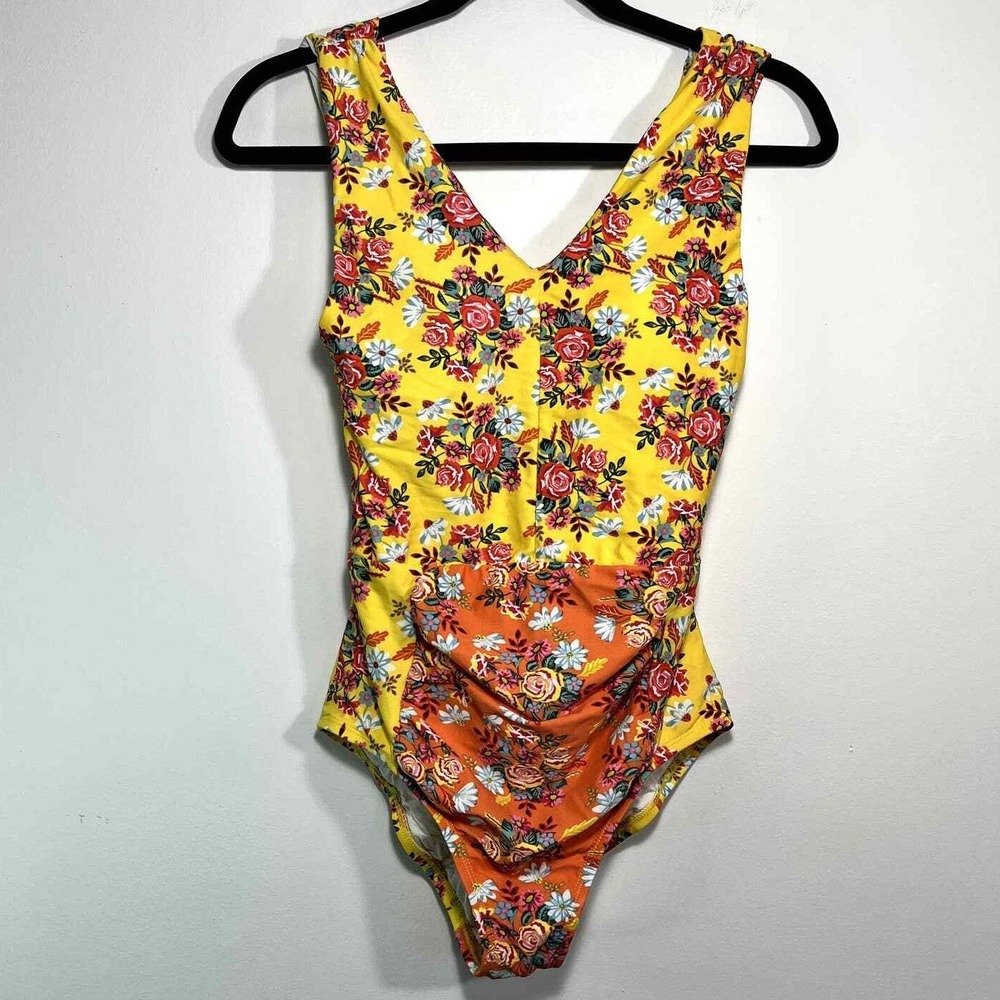 Matilda Jane Swimsuit Womens Small Patchwork Floral Cottagecore Country‎ Western
